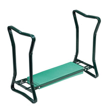 Combination folding garden kneeling bench and seat