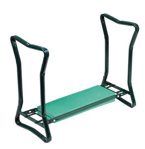 Combination folding garden kneeling bench and seat