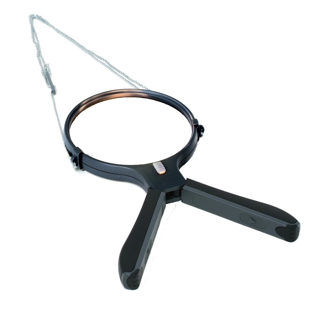 2 way hands free magnifier with LED
