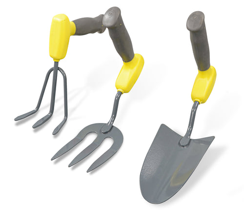 3 piece ergonomic handled gardening set