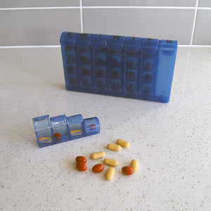 Weekly 4 dose pill organiser