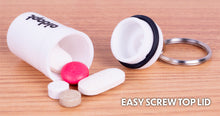 Pill box keyring