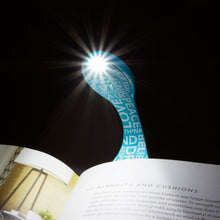 Blue bookmark and light in one