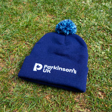 New for 2026! Parkinson's UK navy beanie with pom pom