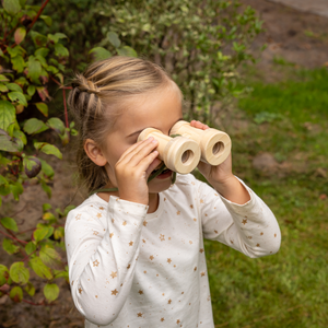 Eco-friendly children's wooden binoculars from our sustainable range