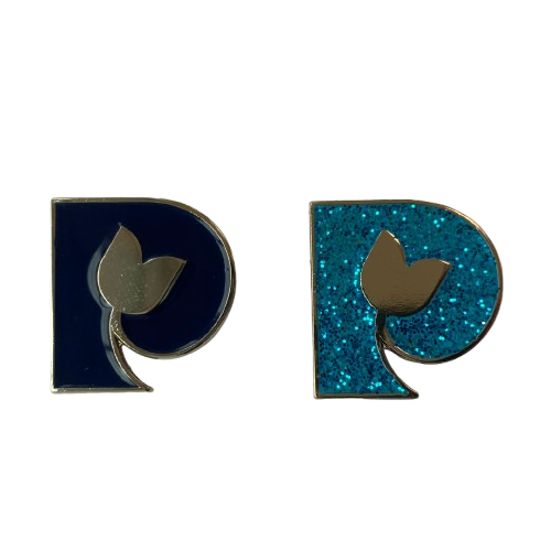 Parkinson's UK tulip P pin badge - pack of 2