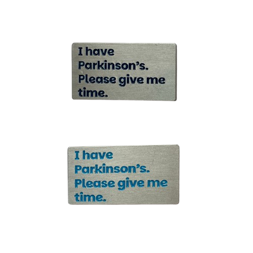 Parkinson's UK I have Parkinson's metal badge - pack of 2