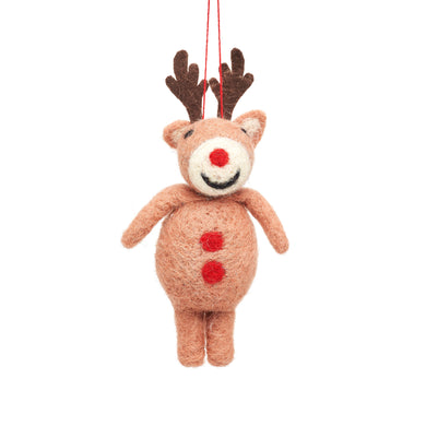 Rudolph felt tree decoration