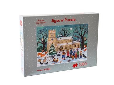 Winter wildlife 1000 piece jigsaw puzzle by Alison Gardiner