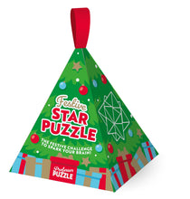 Puzzle ornament. Star or snowflake, assorted