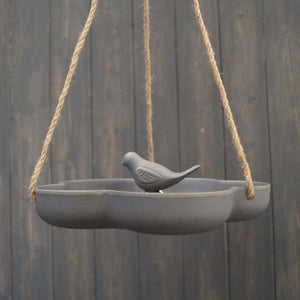 Eco-friendly hanging bird feeder