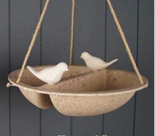 Eco-friendly hanging duo bird feeder