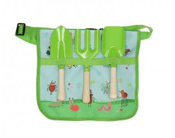 Eco-friendly children's gardening belt with tools from our insect range