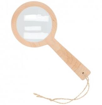 Eco-friendly children's wooden magnifying glass