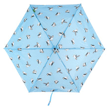 Eco-friendly super compact umbrella made from recycled plastic bottles. Puffin design