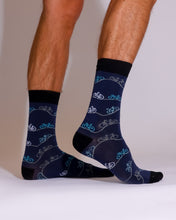 Eco-friendly bamboo socks. Bike design. Size 6-11