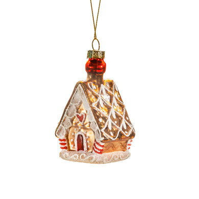 Gingerbread house hanging decoration