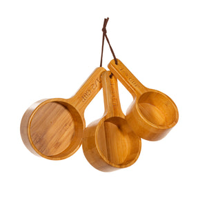 Bamboo measuring cups - set of 2