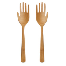 Bamboo salad servers - set of 2