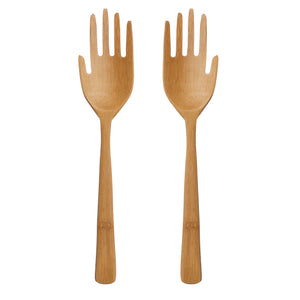 Bamboo salad servers - set of 2