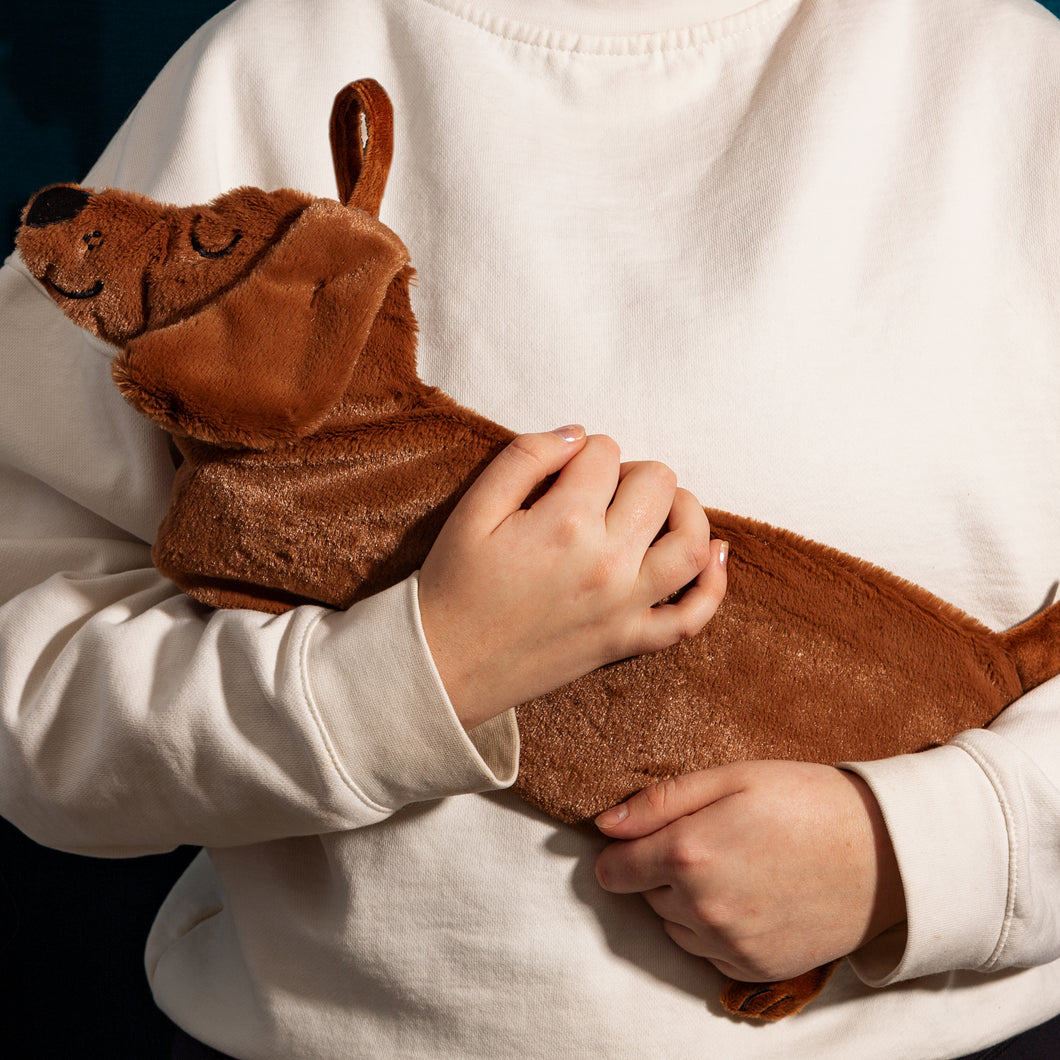 Dachshund hot water bottle