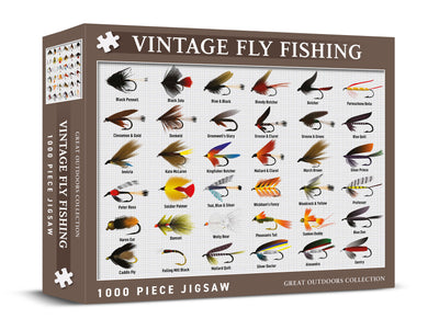 Vintage fly fishing 1000 piece jigsaw puzzle