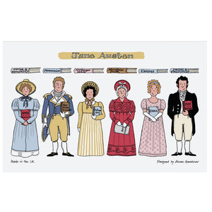 Jane Austen tea towel