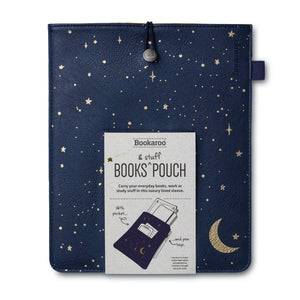 Moon and stars book and stuff pouch