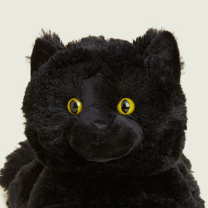 Black cat weighted microwaveable warmie