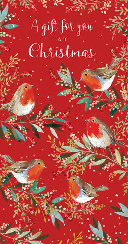 Christmas robins Money wallet