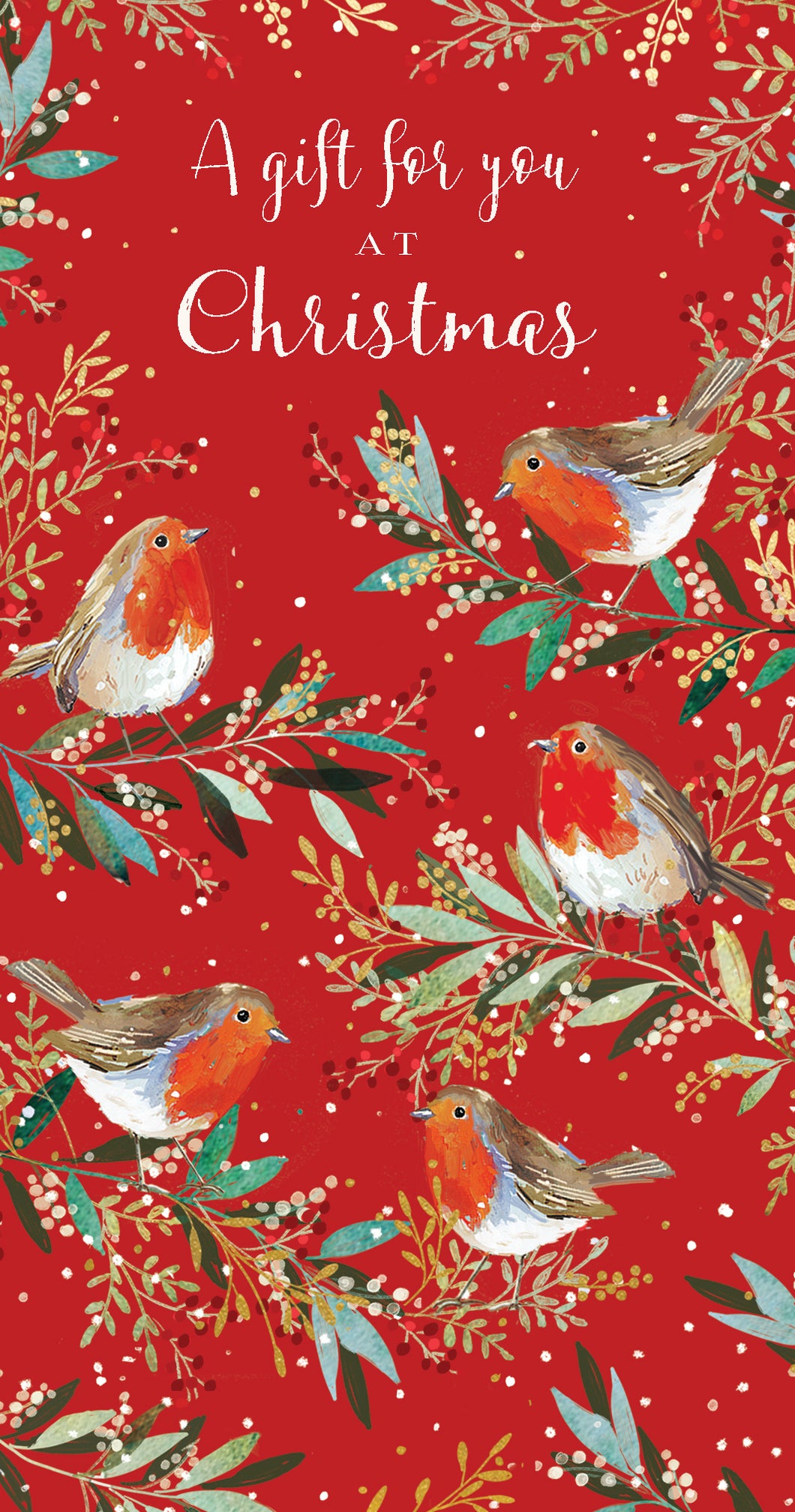 Christmas robins Money wallet