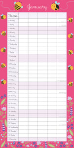 Busy bee 2026 family organiser
