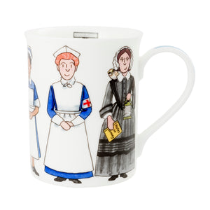 Nursing bone china mug by Alison Gardiner