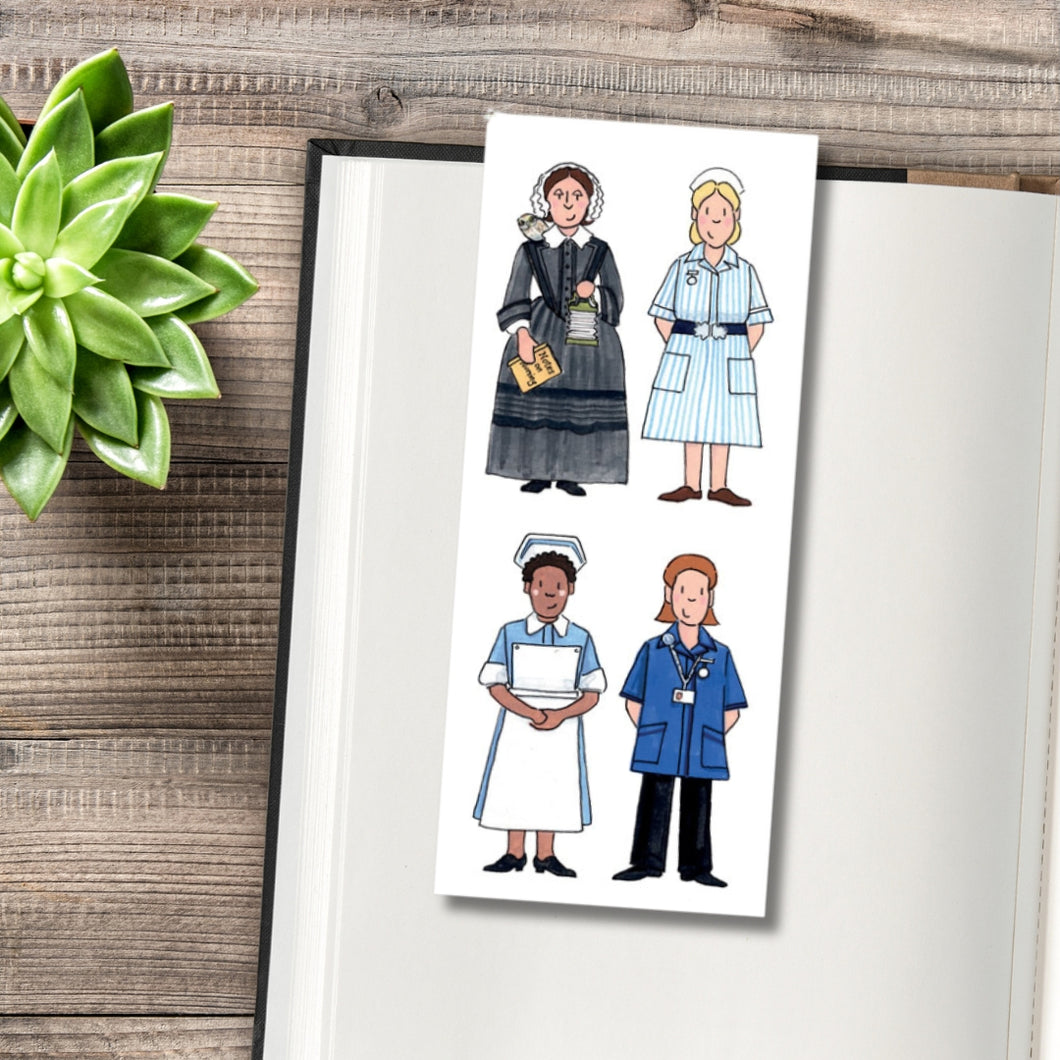 Nursing magnetic bookmark by Alison Gardiner