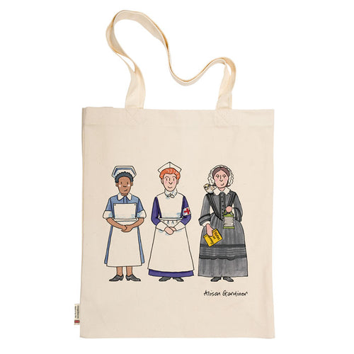 Nursing 100% cotton tote bag by Alison Gardiner