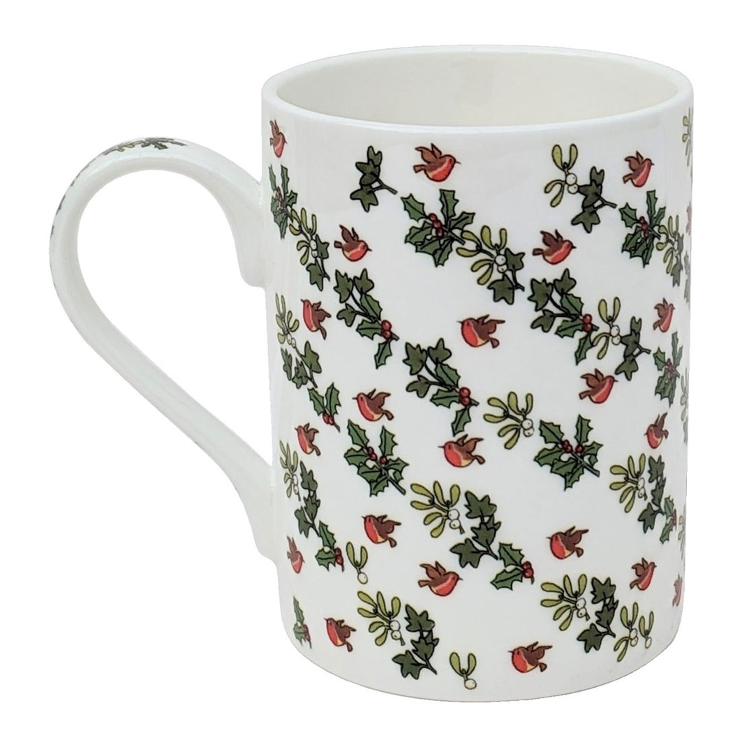 Holly and Ivy Bone China Mug