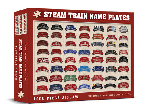 Steam Train Name Plates jigsaw puzzle