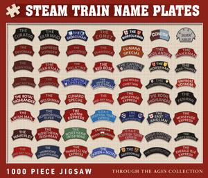 Steam Train Name Plates jigsaw puzzle