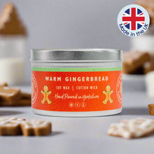 Warm gingerbread tin candle