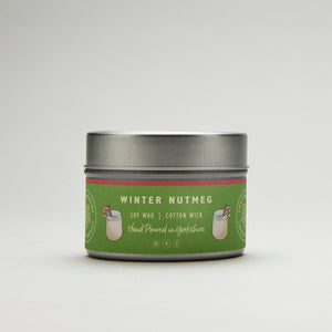 Nutmeg tin candle