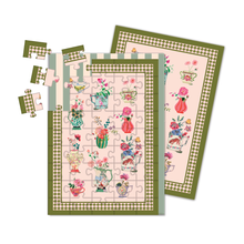 Rose jigsaw puzzle card