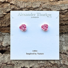 Rose stud earrings