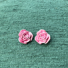 Rose stud earrings