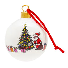 Christmas trees fine bone china bauble by Alison Gardiner