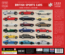 British sports cars 1000 piece jigsaw puzzle