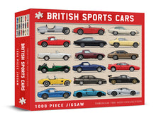 British sports cars 1000 piece jigsaw puzzle