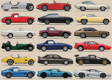 British sports cars 1000 piece jigsaw puzzle