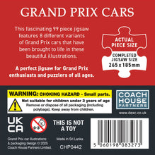 Grand Prix cars - 99 piece mini jigsaw puzzle