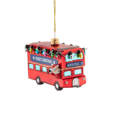 Santa bus bauble