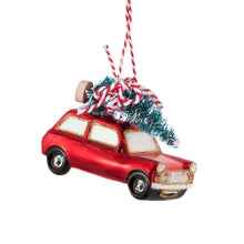 Car and tree bauble